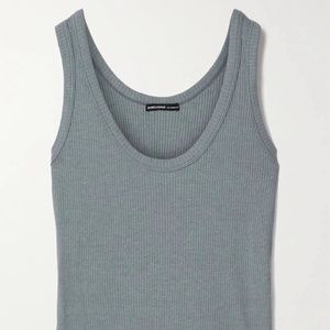 JAMES PERSE Ribbed cotton-blend jersey tank